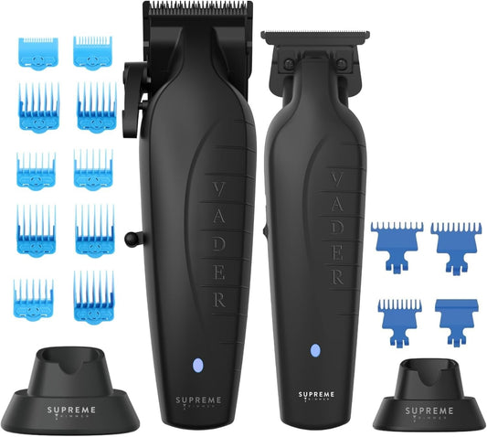 Cordless Clipping & Trimming Kit with Long-lasting DLC Blades - Black Elegance