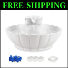 Load image into Gallery viewer, Multi-Filtered Ceramic Cat Water Fountain - 2.1L Capacity for Healthy Hydration