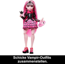 Load image into Gallery viewer, Articulated Fearidescent Draculaura Doll with Mix-and-Match Fashion Accessories