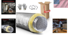 Load image into Gallery viewer, Durable 4 Inch Insulated Flexible Duct - Ideal for HVAC and Ventilation