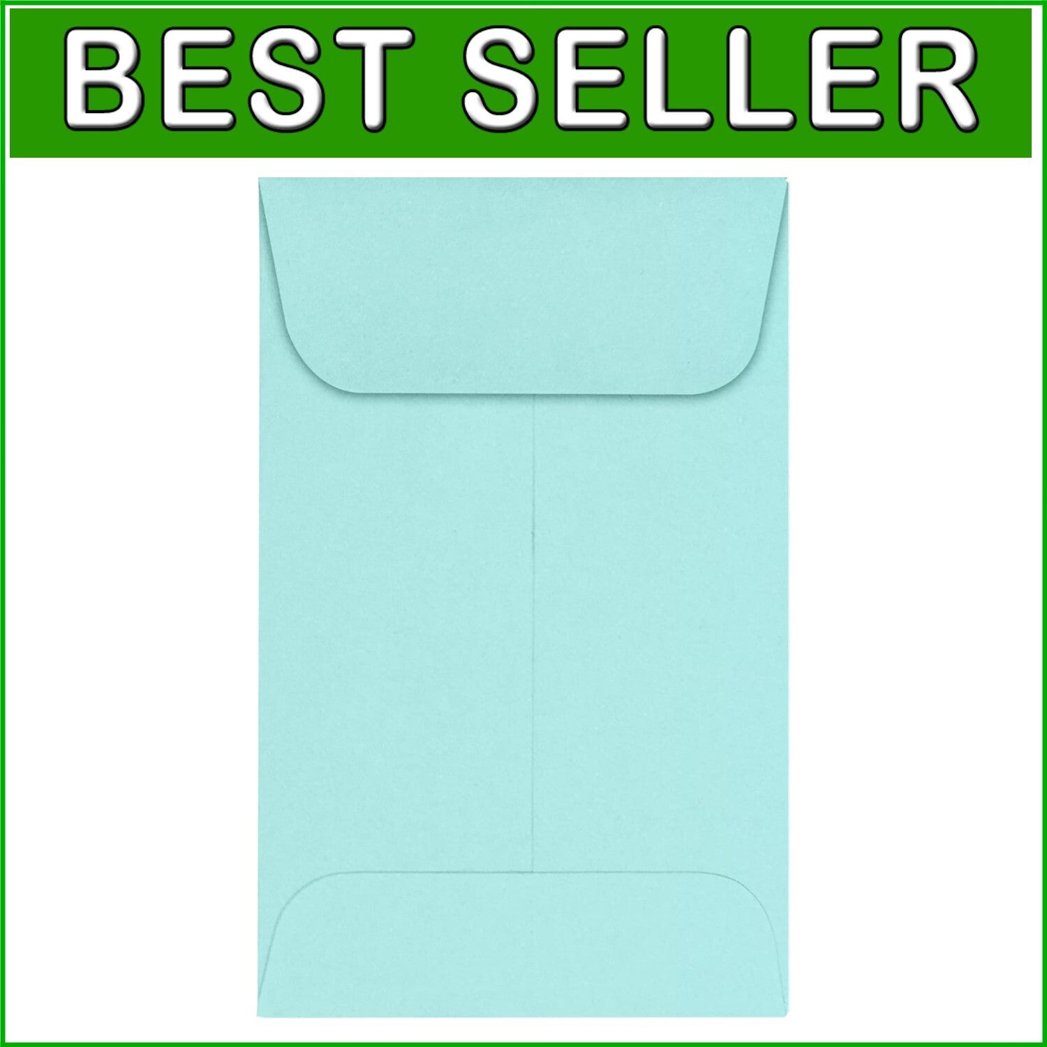Elegant Mini Coin Envelopes - 1000 Count | Seafoam Blue | Durable & Stylish