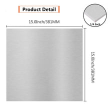 Load image into Gallery viewer, Durable 6061 T651 Aluminum Plate 15 x 15 x 1/4 Inch - Versatile for All Projects