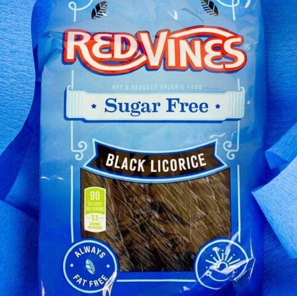 Classic Black Licorice Twists - Soft & Chewy, 12 Pack, Sugar Free Delight