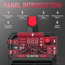 Load image into Gallery viewer, Professional TIG Welding Machine - 205 Amp, LED Display &amp; Multi-Functionality
