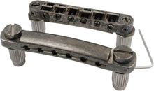 Load image into Gallery viewer, Tune-O-Matic Tailpiece &amp; Saddle Bridge Combo for LP/SG Electric Guitars - Relic