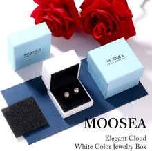Load image into Gallery viewer, Elegant Moissanite Stud Earrings with 14K Gold Vermeil, Perfect Gift Packaging