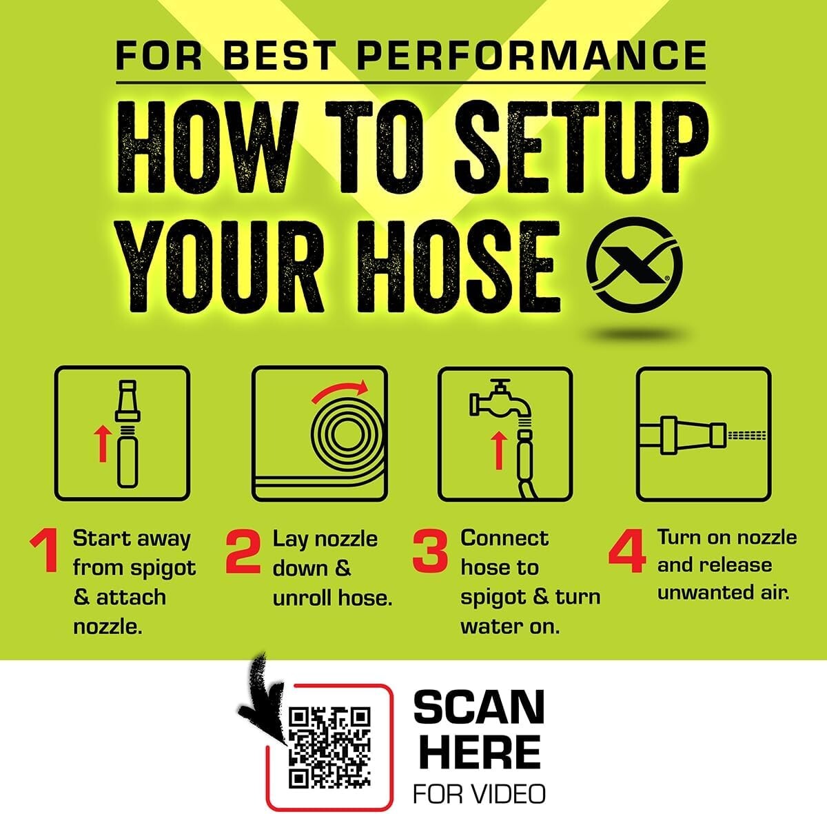 ZillaGreen 50' Lightweight Garden Hose - Flexible, Drinking Water Safe & Durable