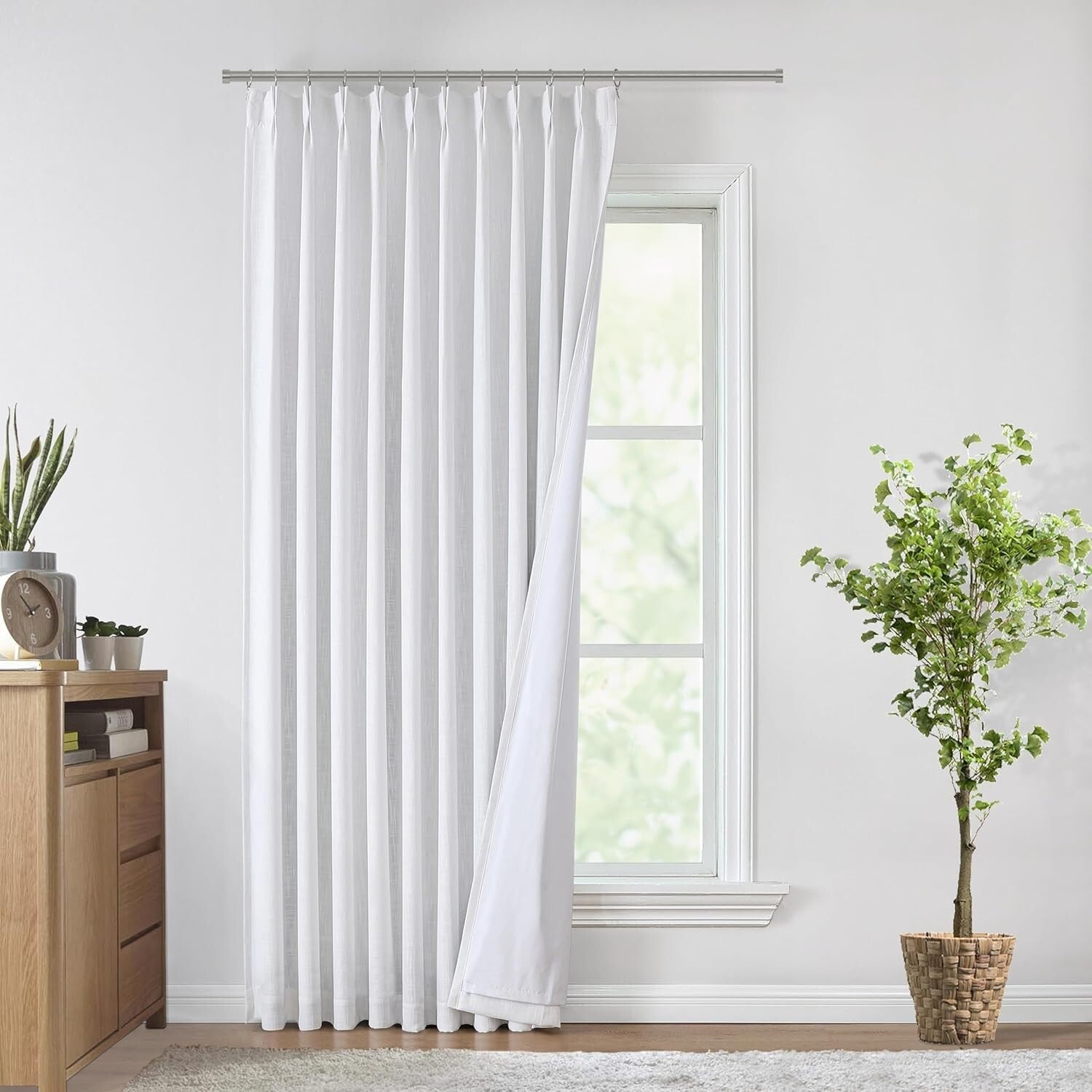 Luxury Pinch Pleat Blackout Drapes 60"W x 108"L - Machine Washable & Adjustable