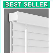 Load image into Gallery viewer, 35" W x 64" L Cordless Fake Wood Blinds - Elegant Privacy with UV Protection
