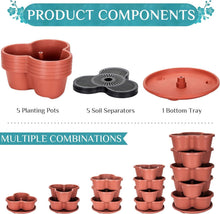 Load image into Gallery viewer, Space-Saving 5-Tier Terracotta Planter - Perfect for Vegetables and Succulents
