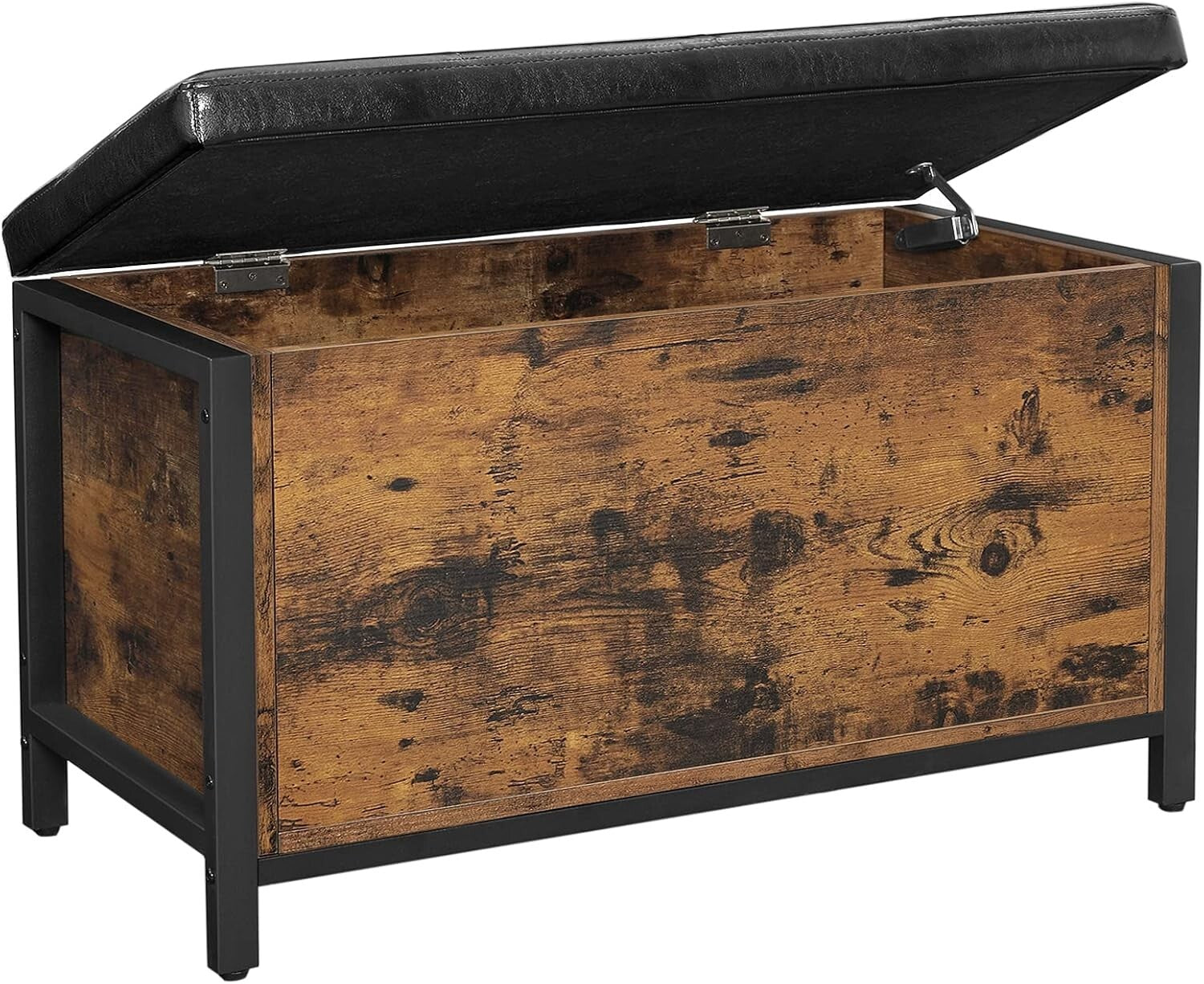 Elegant Entryway Storage Bench: Flip Top Ottoman & Sturdy Seating Solution
