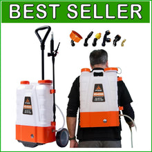 Load image into Gallery viewer, Effortless Gardening: 4 Gallon Battery Backpack Sprayer with Adjustable PSI
