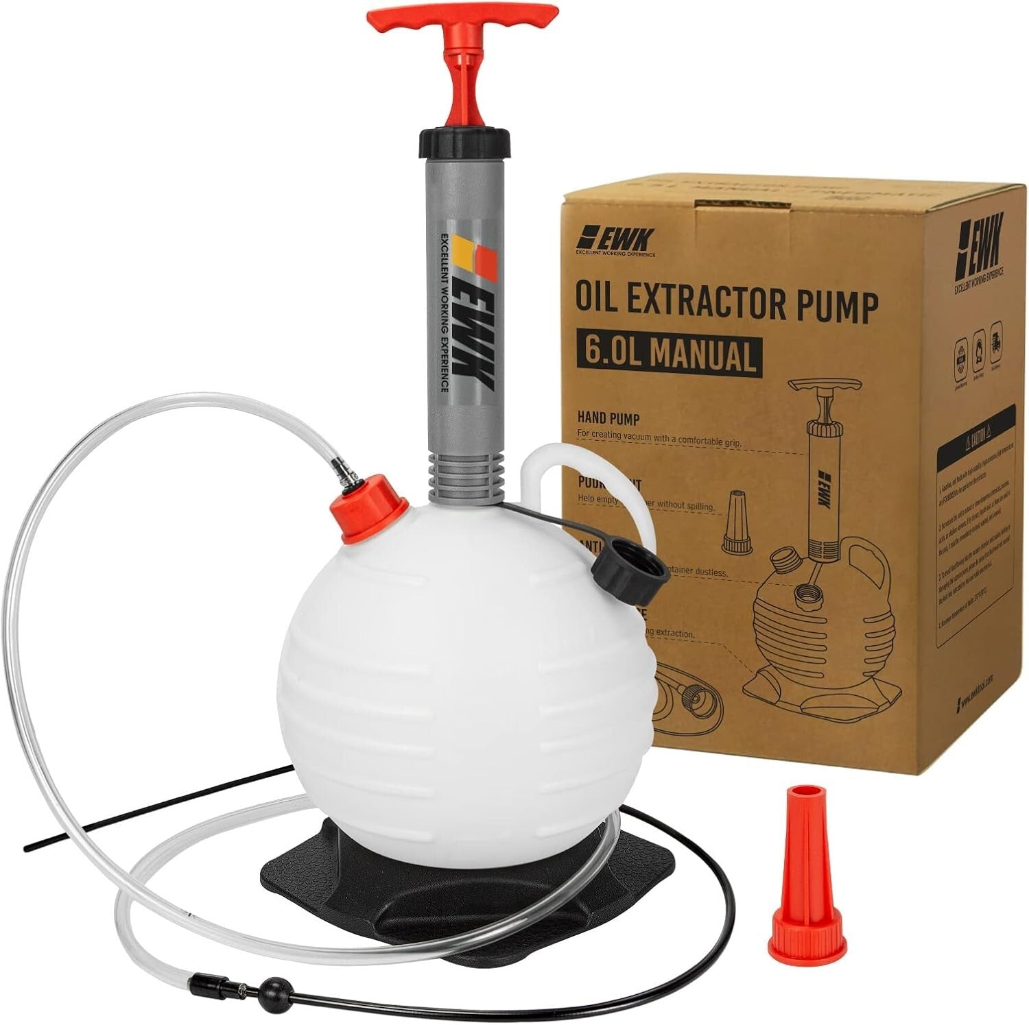 Efficient 6L Fluid Extractor Pump for Cars, Boats, and Motorcycles - Easy Use