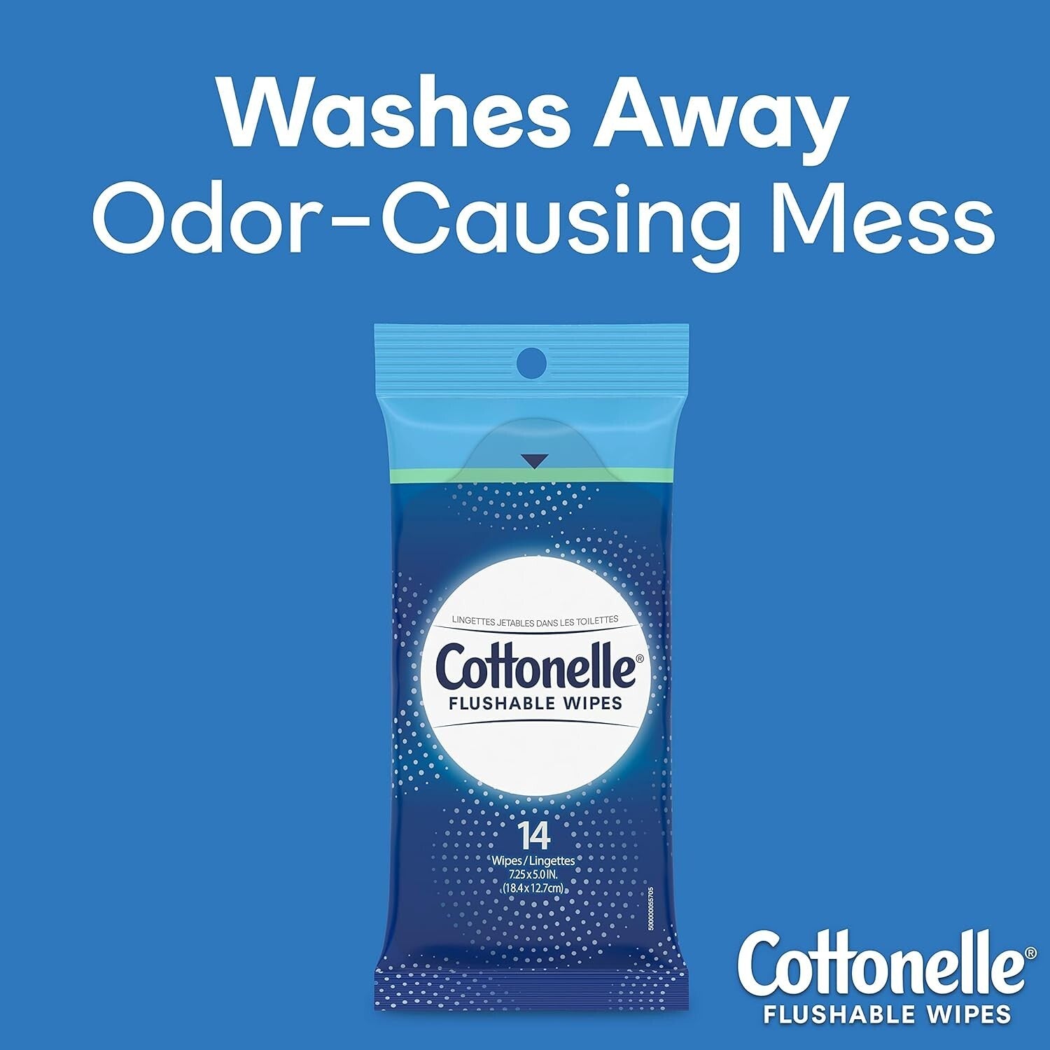 336 Alcohol-Free Flushable Wipes with Wetness Indicator - Individually Wrapped