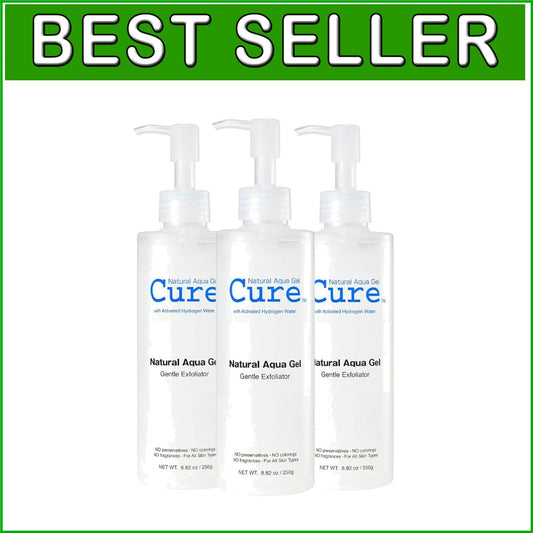 Aqua Gel Gentle Exfoliator by Toyo | 3-Pack Non-Abrasive Skin Cleansing