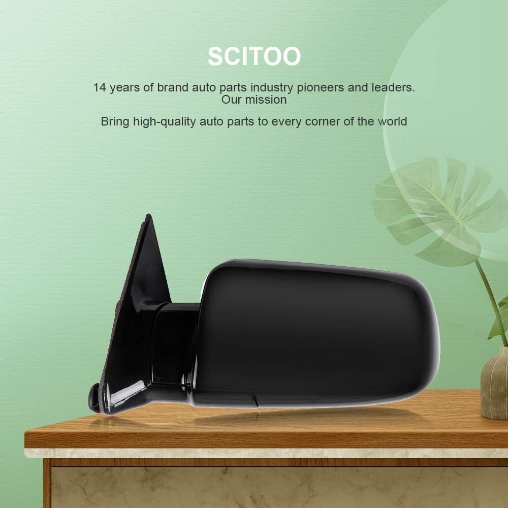 Enhanced Visibility Black Convex Side Mirrors - Compatible Chevy Models Included