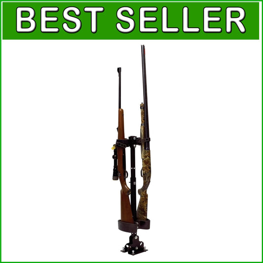 Adjustable UTV Gun Rack - Heavy-Duty Rubber Mount for Secure Firearm Storage