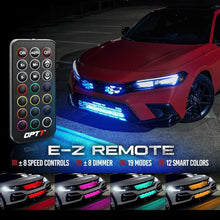 Load image into Gallery viewer, Aura 4PCS Multi-Color LED Strip Lights with Remote for Cars &amp; SUVs - Waterproof