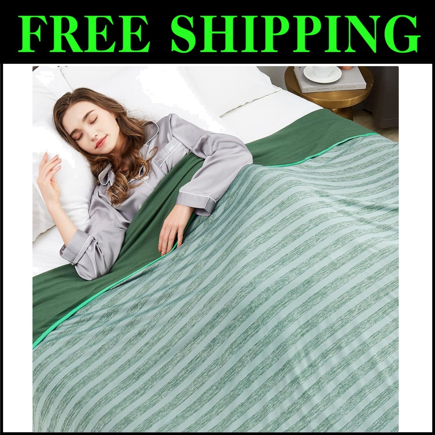 90"x90" Queen Size Cooling Blanket for Hot Sleepers - Ultra Breathable Comfort