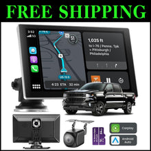 Load image into Gallery viewer, Portable 9-Inch Carplay Screen with Voice-Control, 4K Camera &amp; Seamless Setup