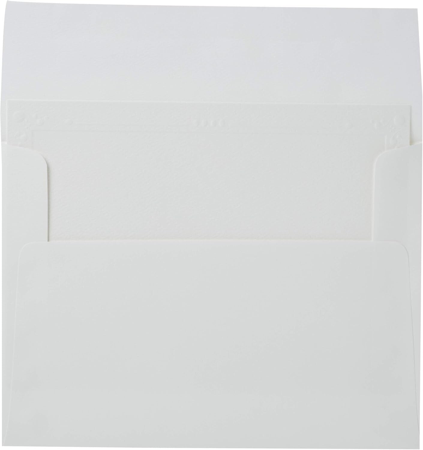 100 Pack White Photo Mount Cards with Embossed Border - Custom Greeting Cards