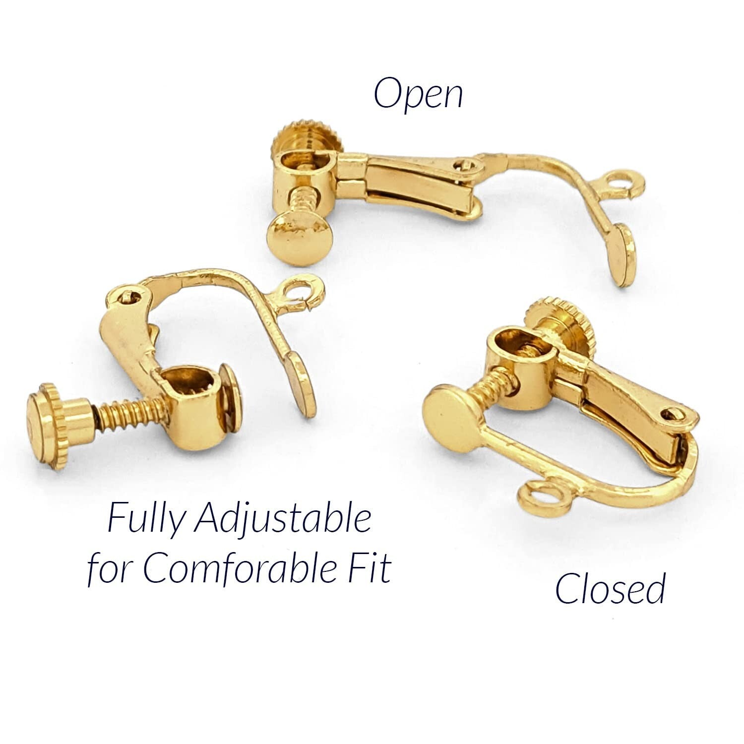 Handcrafted Love Knot Clip-On Earrings - Everyday Luxury for the Classy Woman