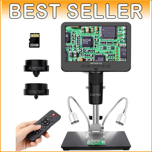 All-Purpose 2000x Microscope Kit with HD Video & LCD Display for Home & School