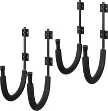 Load image into Gallery viewer, 2-Pack Kayak Storage Hook Set - Wall Mount Hangers, 100lb Capacity - Black
