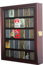 Load image into Gallery viewer, Handcrafted Mahogany Lighter Showcase with Keyed Lock - Perfect for Collectibles
