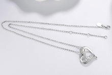 Load image into Gallery viewer, Elegant 925 Sterling Silver Birthstone Heart Pendant Necklace for Women