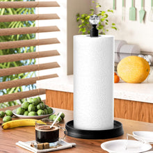 Load image into Gallery viewer, Sturdy Matte Black Paper Towel Holder - Easy Install 2 Pack for Modern Homes