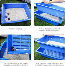 Load image into Gallery viewer, Reusable Cat Litter Box with 3 Sifting Trays - Convenient Scoop-Free Solution