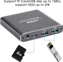 Load image into Gallery viewer, Ultra HD 4K Media Player with Dual USB &amp; Optical Output for Home Theater