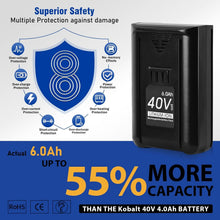 Load image into Gallery viewer, High Capacity 40V 6.0Ah Lithium-Ion Replacement Battery for Kobalt Power Tools