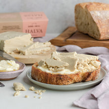 Load image into Gallery viewer, Vegan Halva Nostalgia Trio - Cardamom, Pistachio &amp; Dark Chocolate - 8oz 3 Pack
