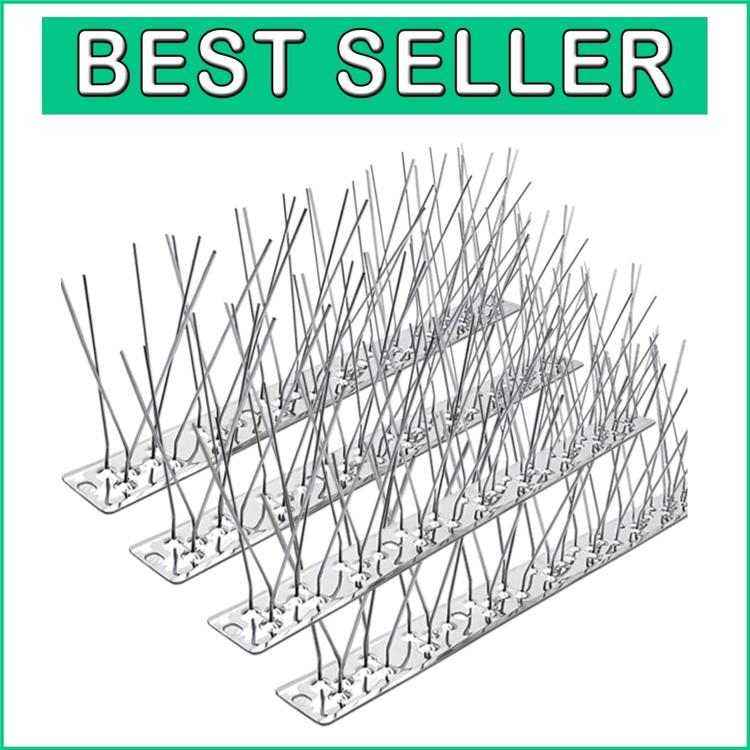 Durable Stainless Steel Bird Control Spikes - Flexible Fit for Any Surface