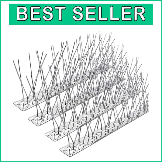 Durable Stainless Steel Bird Control Spikes - Flexible Fit for Any Surface