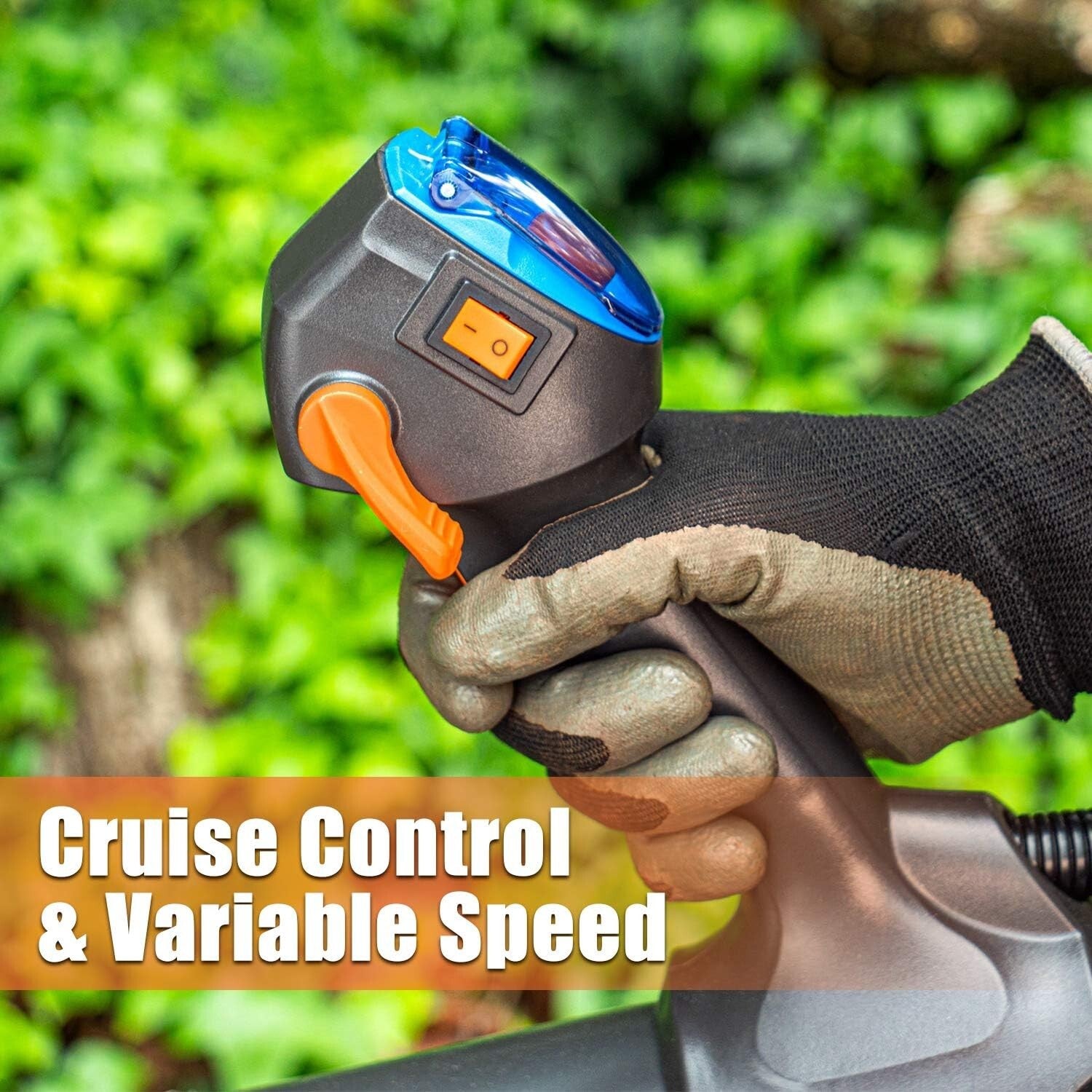 Lightweight No-Pull Backpack Leaf Blower - Cruise Control & Anti-Vibration