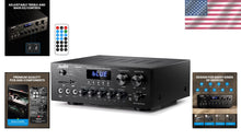 Load image into Gallery viewer, Compact 2.0 Channel Audio Amplifier with Bluetooth &amp; Multiple Inputs System