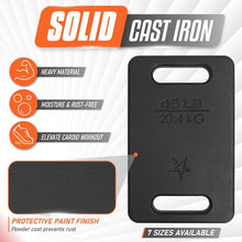 Load image into Gallery viewer, Ergonomic Cast Iron Weight Plate for Enhanced Posture &amp; Strength - 10 to 45LB