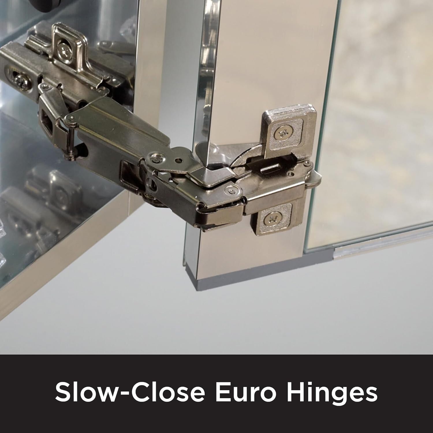 Elegant 20" x 26" Aluminum Medicine Cabinet with Soft Close Door & Mirror Finish