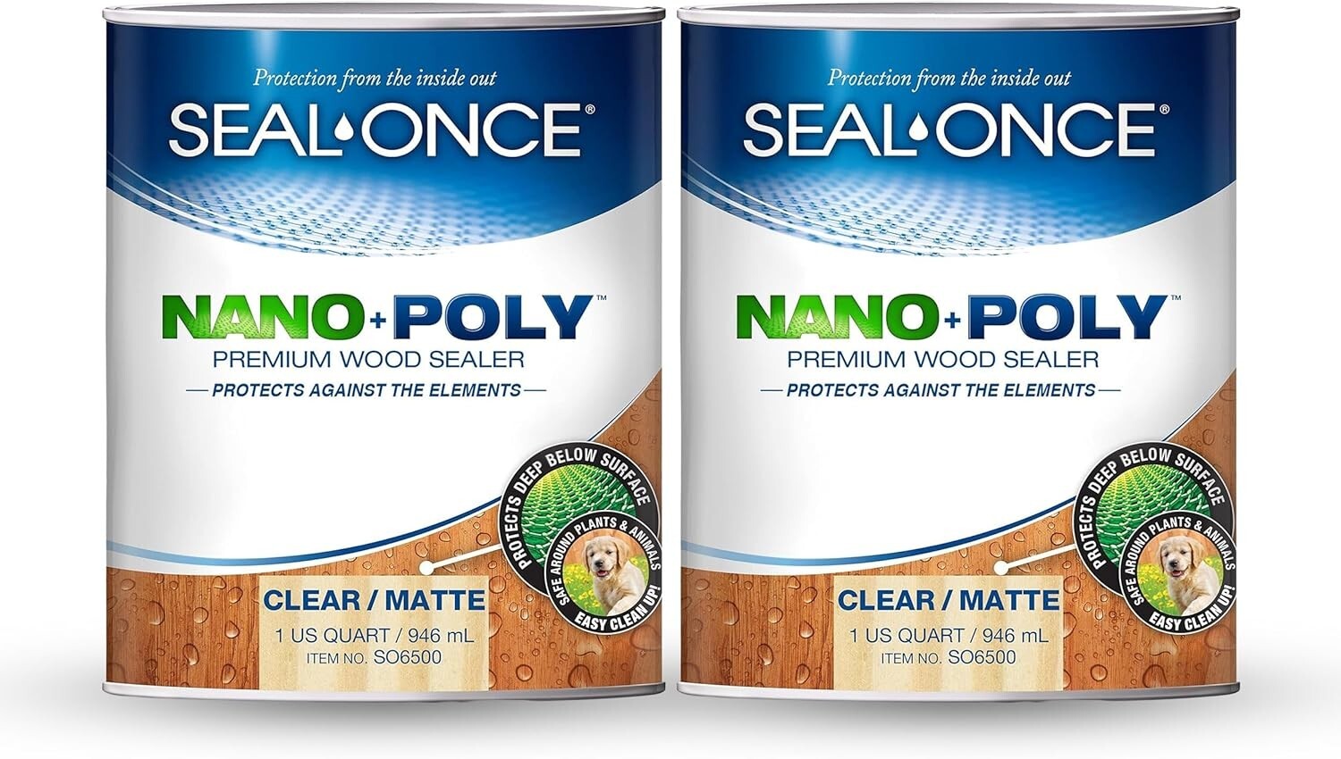2 Gallon Water-Based Polyurethane Sealant for Durable Outdoor Wood Protection