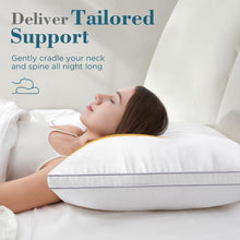 Load image into Gallery viewer, Dual Pack Standard Bed Pillows – Down Alternative, Oeko-Tex Certified Quality