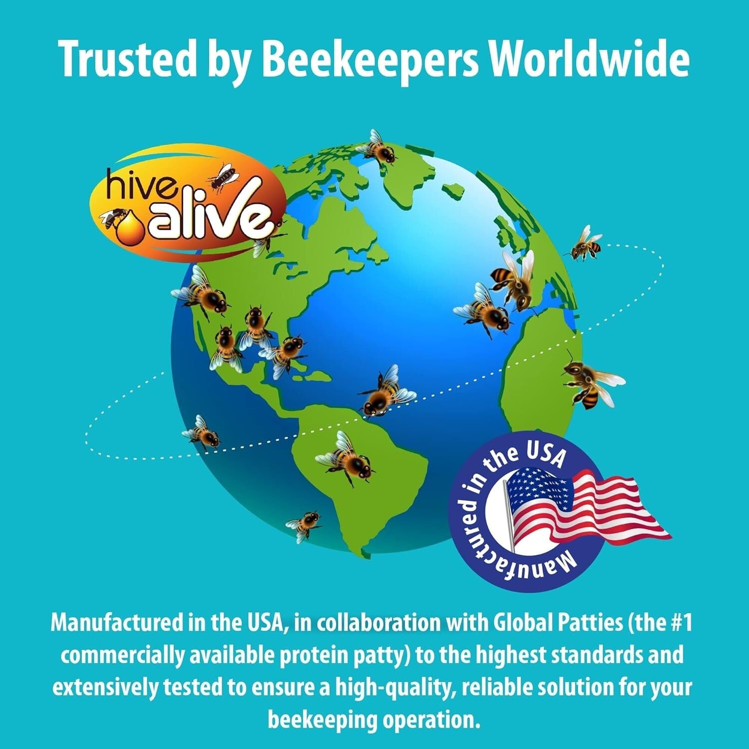 Bee Nutrition Boost: 10lb Pollen Patties with Seaweed Micronutrients & Aminos