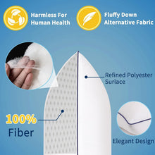 Load image into Gallery viewer, Luxurious Hotel Quality Set of 4 Down Alternative Pillows for Comfort &amp; Support