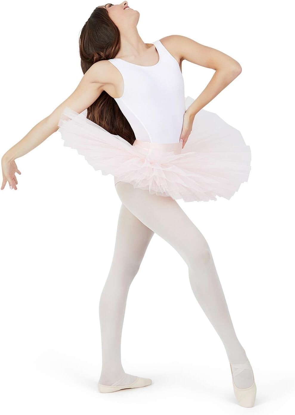 Stylish Women's Practice Tutu in Pink - Comfortable Full Brief Design, Size M