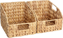 Load image into Gallery viewer, Natural Handwoven Storage Baskets for Pantry, Kitchen &amp; Living Room - 2 Pack