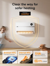 Load image into Gallery viewer, Rapid Heating Wall-Mounted Heater with Digital Display &amp; Remote Control Function