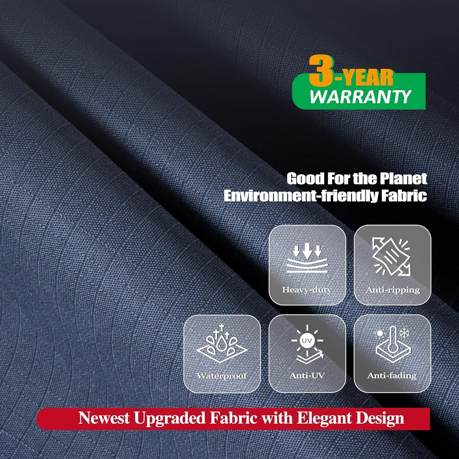 Adjustable Large Patio Furniture Cover - Heavy Duty Waterproof & Tear-Resistant