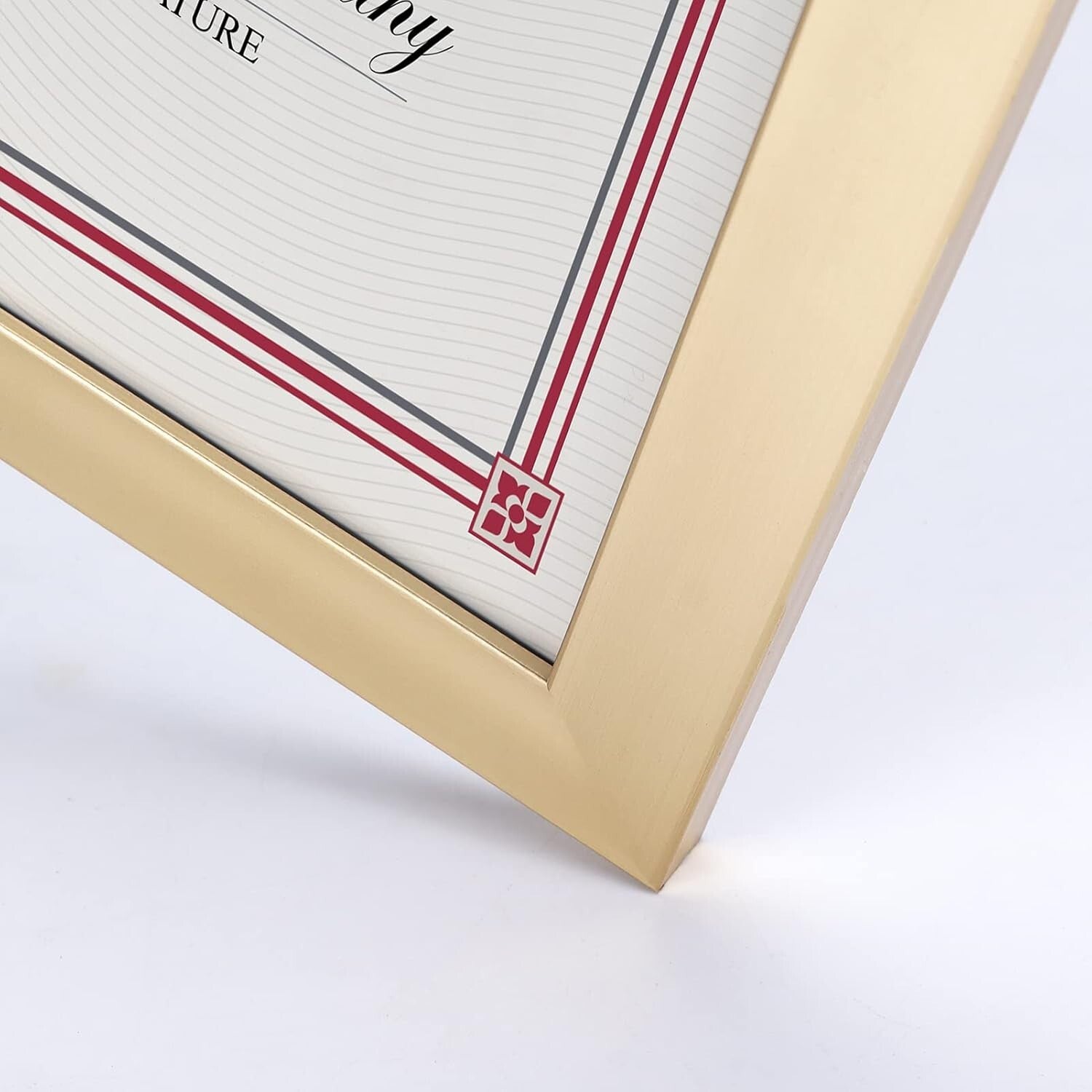 Elegant Gold 8.5x11 Picture Frame Set of 12 - Ideal for Awards & Certificates